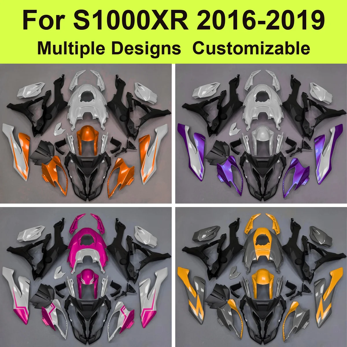 ABS Fairings Bodywork for S1000XR 2015-2019 K49 Injection Moulded Full Fairing Kit Cowling Complete Set Covers New