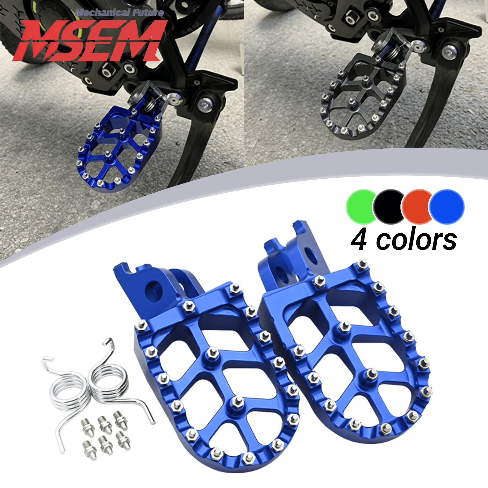

Motorcycle CNC Foot Rests Footrest Footpegs Pegs Pedals For KAWASAKI KX250 KX250F KX450 KLX450R KX450X/F 2006-2022 Dirt Bike