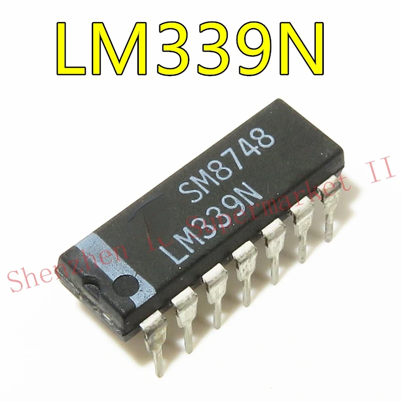 LM339 LM339N in stock Quad Voltage Comparators for Industrial, Commercial and Military Applications