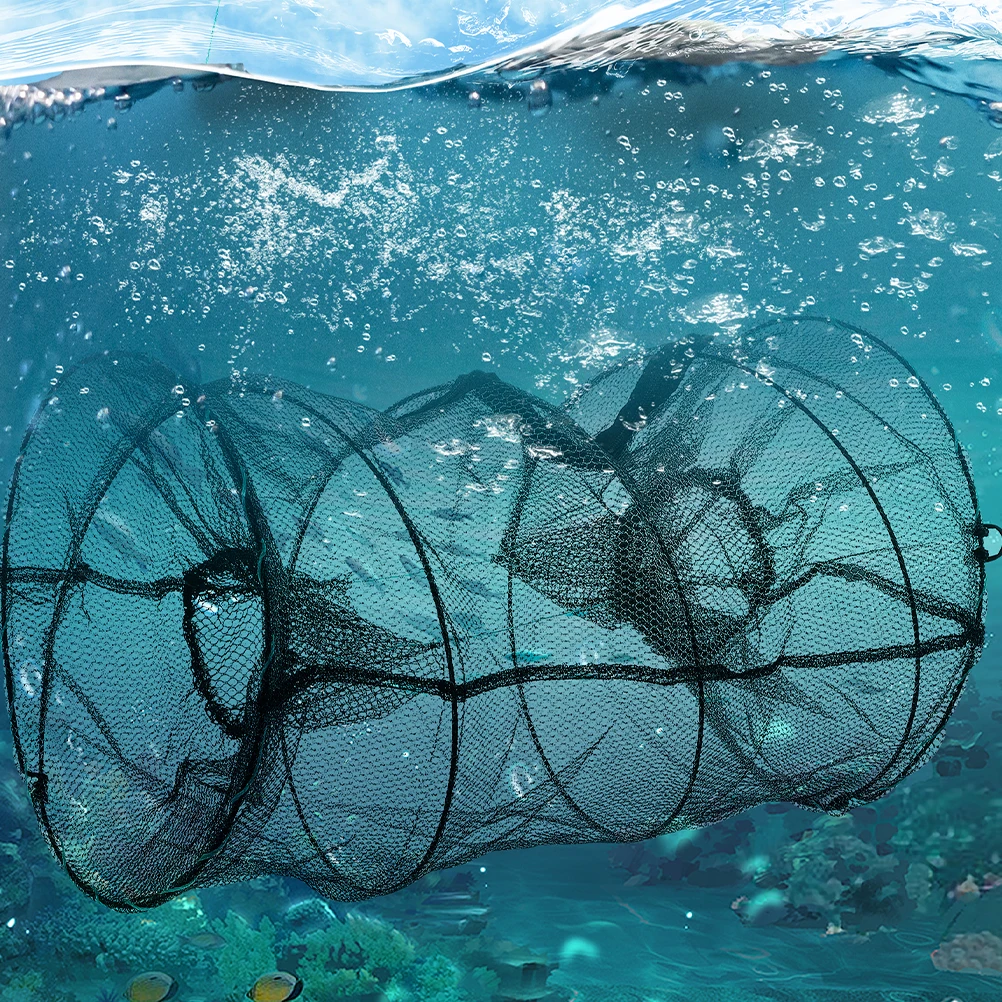 

Spring Cage Fishing Net Crab Harvesting Trap Traps Portable Glue Shrimp Nets for Crabbing Drop