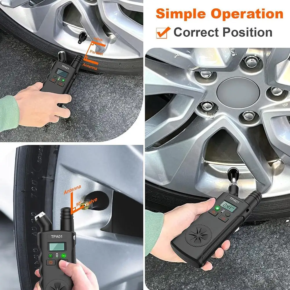 Newest 2 In 1  Dual Function TPMS Sensor Digital Tire Pressure Tester Low Pressure Detection Car Tire Care Diagnostic Tool - view 5