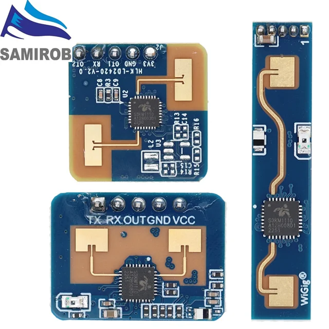 Hi-Link nowy HLK-LD2410 5V Mini wysoka czułość 24 GHz czujnik stanu obecności człowieka moduł radarowy elektroniczny użytkowy