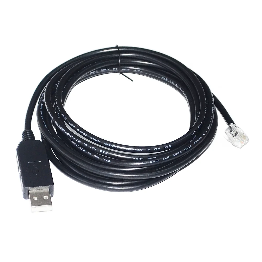 PL2303GT/FTDI FT232RL USB TO RJ12 RJ11 6P4C ADAPTER RS232 SERIAL CABLE FOR SERVOLAND MOVO2 HDD-SVFL4 SERVO DRIVE TO PC KABLE