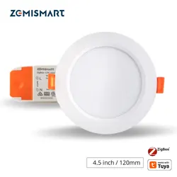 Zemismart Zigbee 3.0 2.5 Cal RGBW inteligentne oświetlenie Led Echo światła Plus SmartThings rozwiązanie inteligentne oświetlenie Alexa Google Home