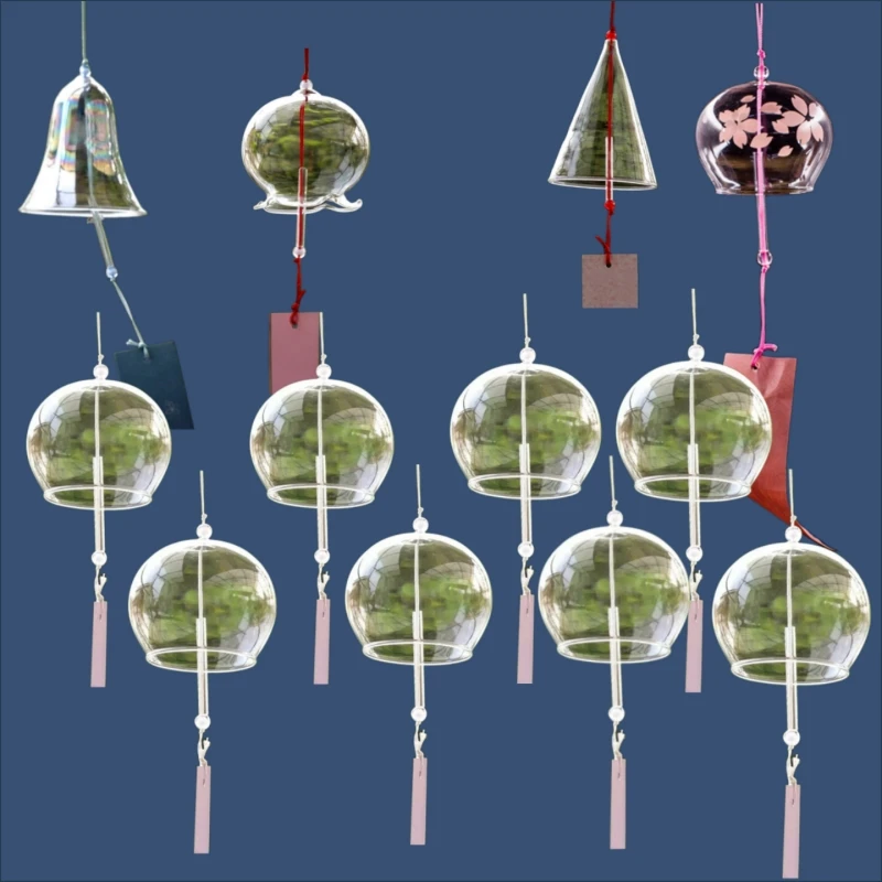 

12pcs/pack Different Design Praying Glass Windchime With Pattern Paper Kindergarten School Window Bedroom Hanging Decoration