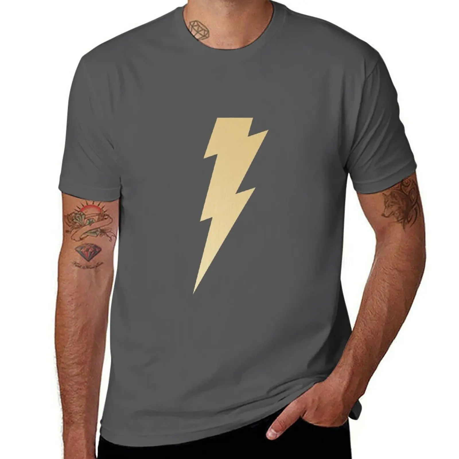 

Golden thunderbolt T-Shirt mens graphic t shirts t shirts for man graphic funny T-Shirt