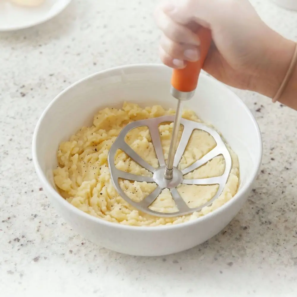 Premium Potato Ricer Stainless Steel Manual Crusher Detachable Kitchen Tool For Healthy Vegetable Puree Preparation