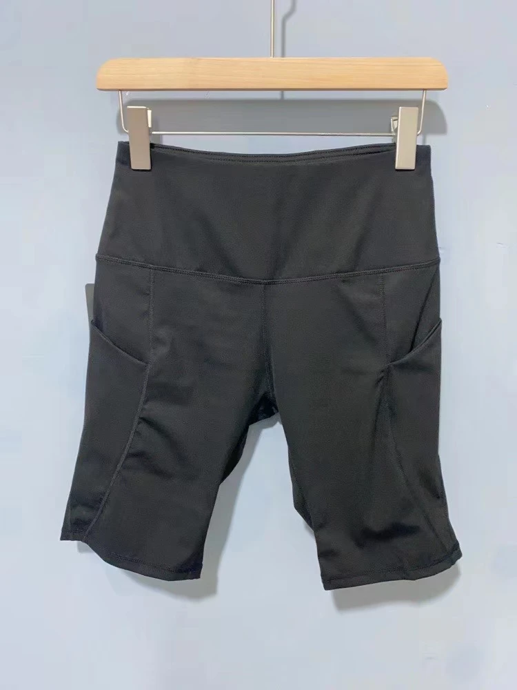 

Женские спортивные шорты Fitn из девяти частей: длинные брюки для велоспорта, тренировок, йоги, бега, с карманами, больших размеров, одежда для йоги, женские шорты