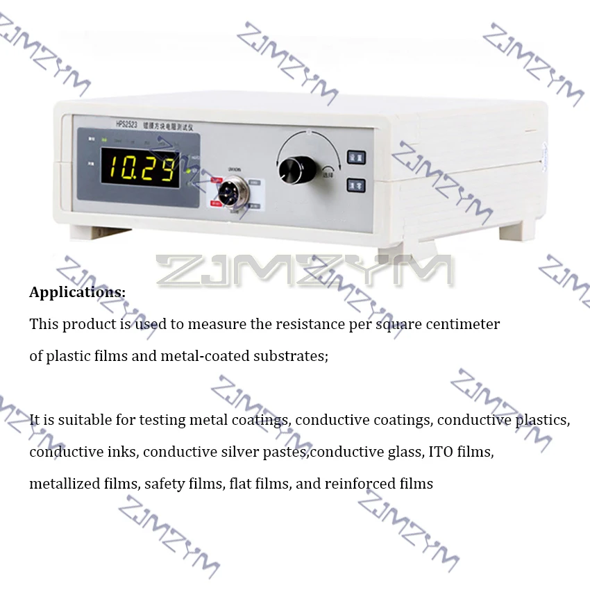 HPS2523 Four-Point Probe Resistance Tester Range 1mΩ-1999Ω/sq Coating Square Resistance Meter for Thin Films