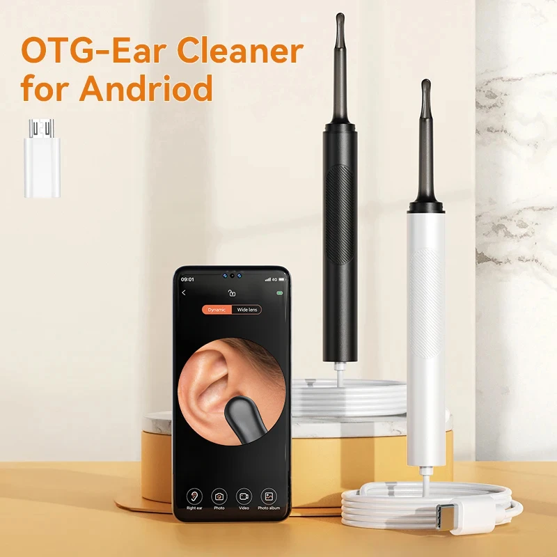 

Ear Cleaner with Camera Ear Sticks Otoscope USB Type-C Andrid Charging Endoscope Wax Removal Tool Earpick Camera Health Care