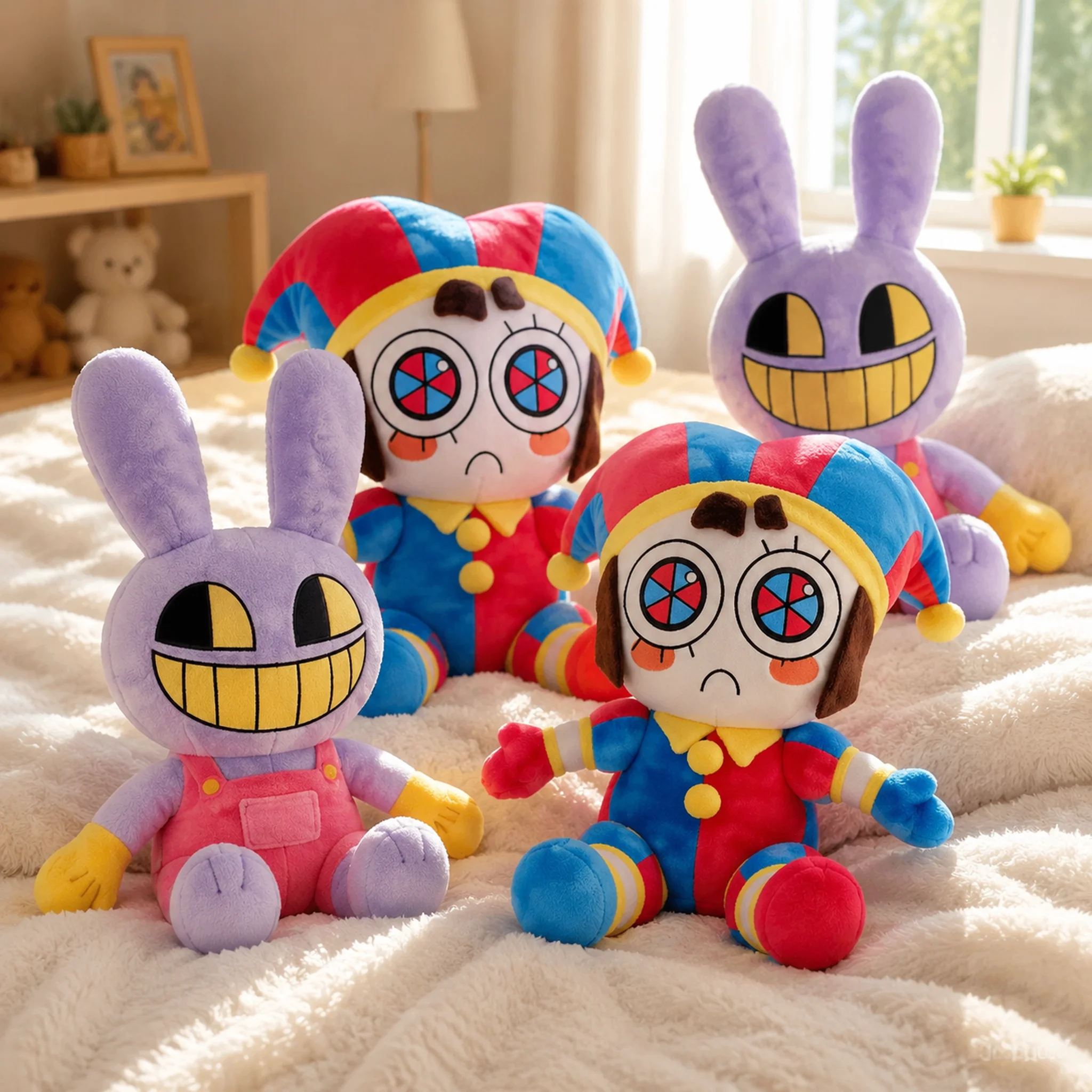 Beliebte Cartoon-Clown-Plüschpuppe Weiche Stofftier-Figur Sofa-Dekoration Feiertags-Weihnachtsgeschenk