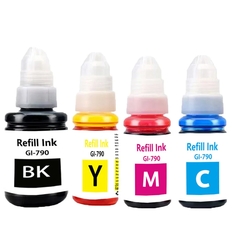 

gi790 GI790 GI-790 Premium Compatible Color Refill Ink For PIXMA G1000/G1010/G2000/G2002/G2010/G3000/G3010/G4000/G4010 Printer