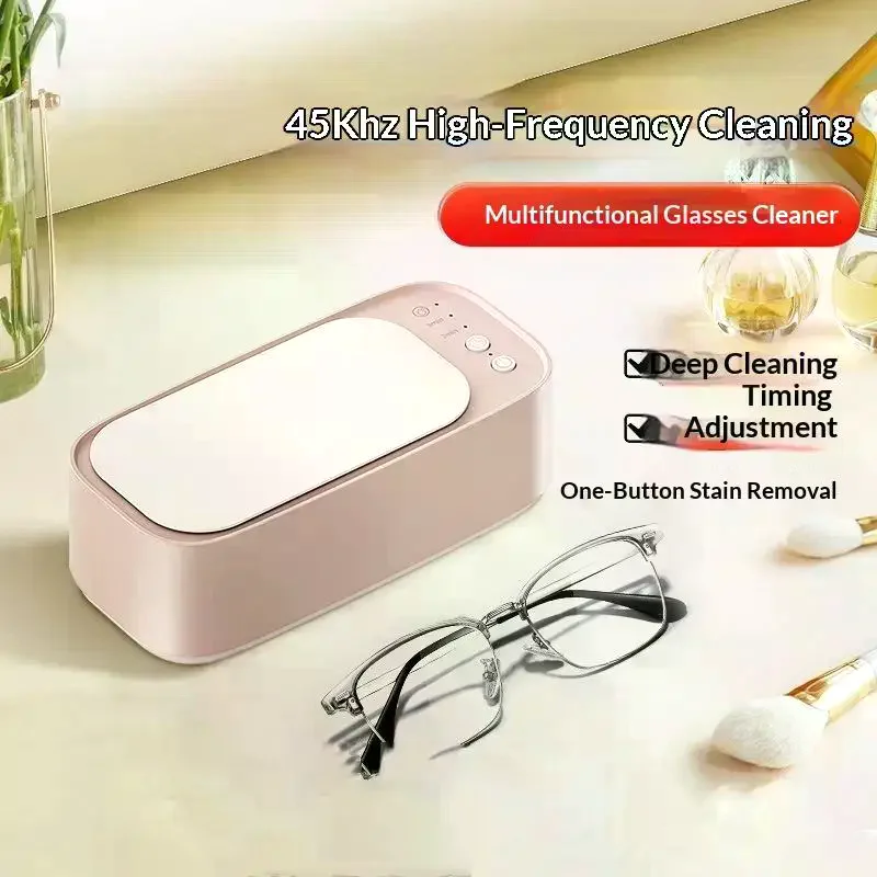 Ultrasonic Cleaner High Frequency Vibration Machine: Multi-Purpose Jewelry Watch Glasses Bracelets Cleaning Tool