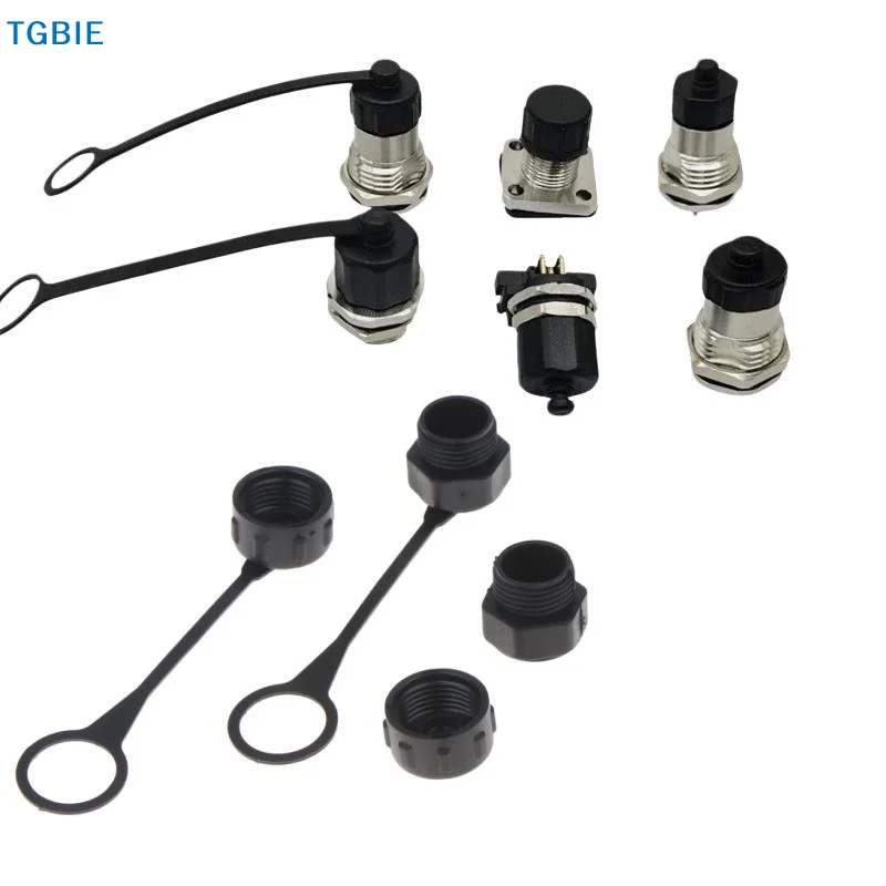 [TL]【TL】5/10Pcs Internal Thread/External Thread Connector Cover With Rope M12 Dust Cover For Aviation Plug Male And Female Cap