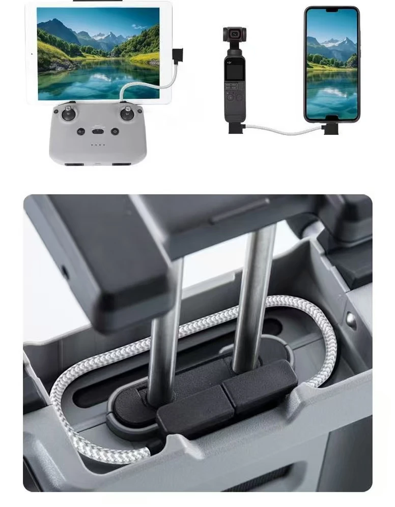 15cm 15cm Tablet Phone Extend Cable Drone Accessories Nylon Braided Remote Controller OTG Data Cable for DJI Mini 2 Mavic Air 2 - Aliexpress Deal