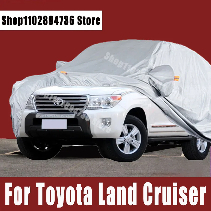 For Toyota Land Cruiser Car Covers Outdoor Sun uv protection Dust Rain Snow Protective Auto Protective cover