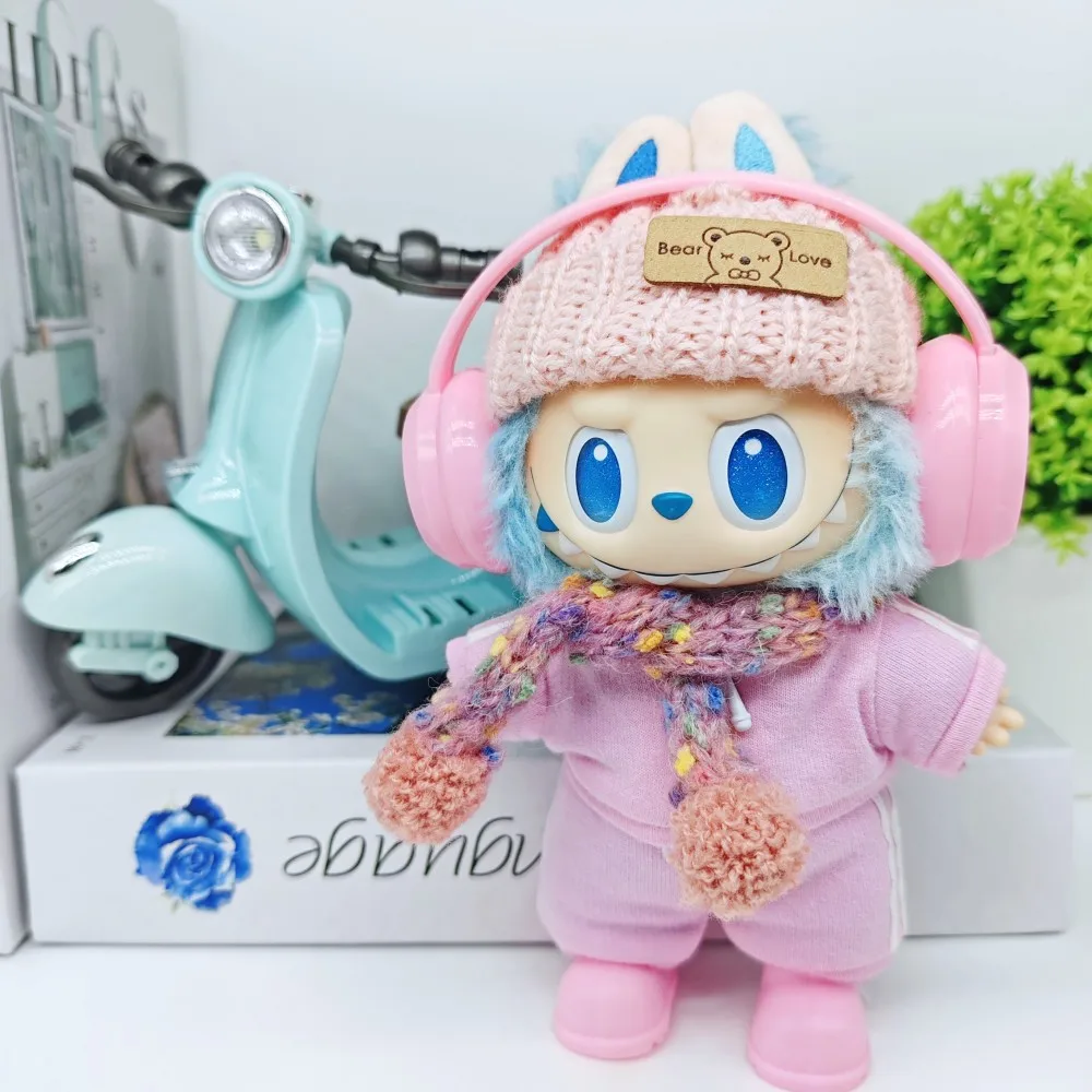 Mode Sportkleding voor 15/17 cm Labubu Pop Pet Pak Ropa Labubu Outfit Accessoires