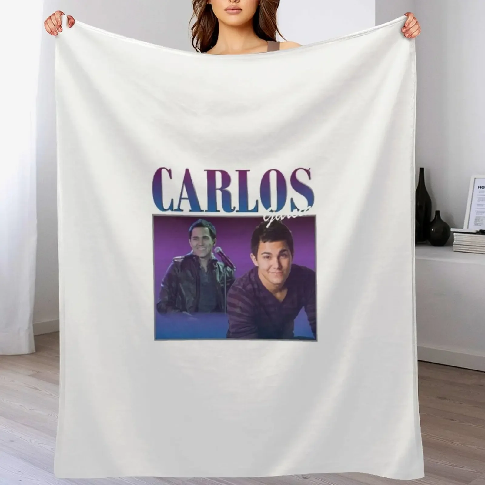 Retro Carlos Big Time Rush Perfect Gift Fan Throw Blanket blankets ands Shaggy Baby Custom Blankets