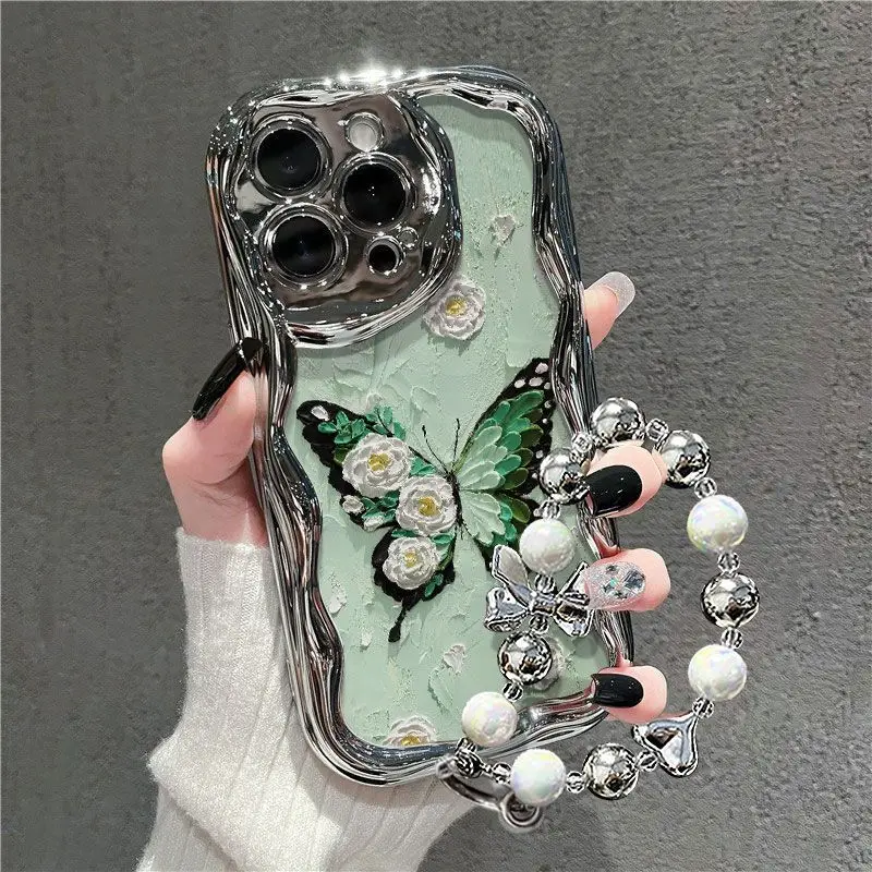 

Flower Butterfly 15/14Plus13/12promax/11 Phone Case iPhone 8 Slamproof xsmax Female 15promax 14promax 13promax 12promax 11promax