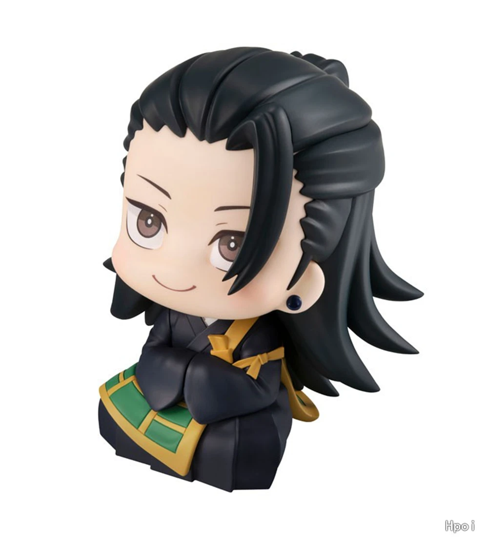 10CM Anime Jujutsu Line Geto Suguru High School Satoru Gojo Look Up Sitting Cute Q Versie Model en Y Techniek ft Ac Bodemtemperatuur Figuur