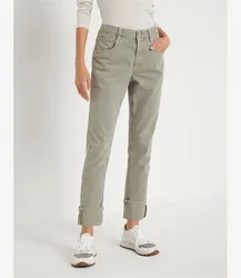 Women's Cotton  denim Jeans Beading Pockets Summer High Waist Straight Leg Pants All-Match S-2XL