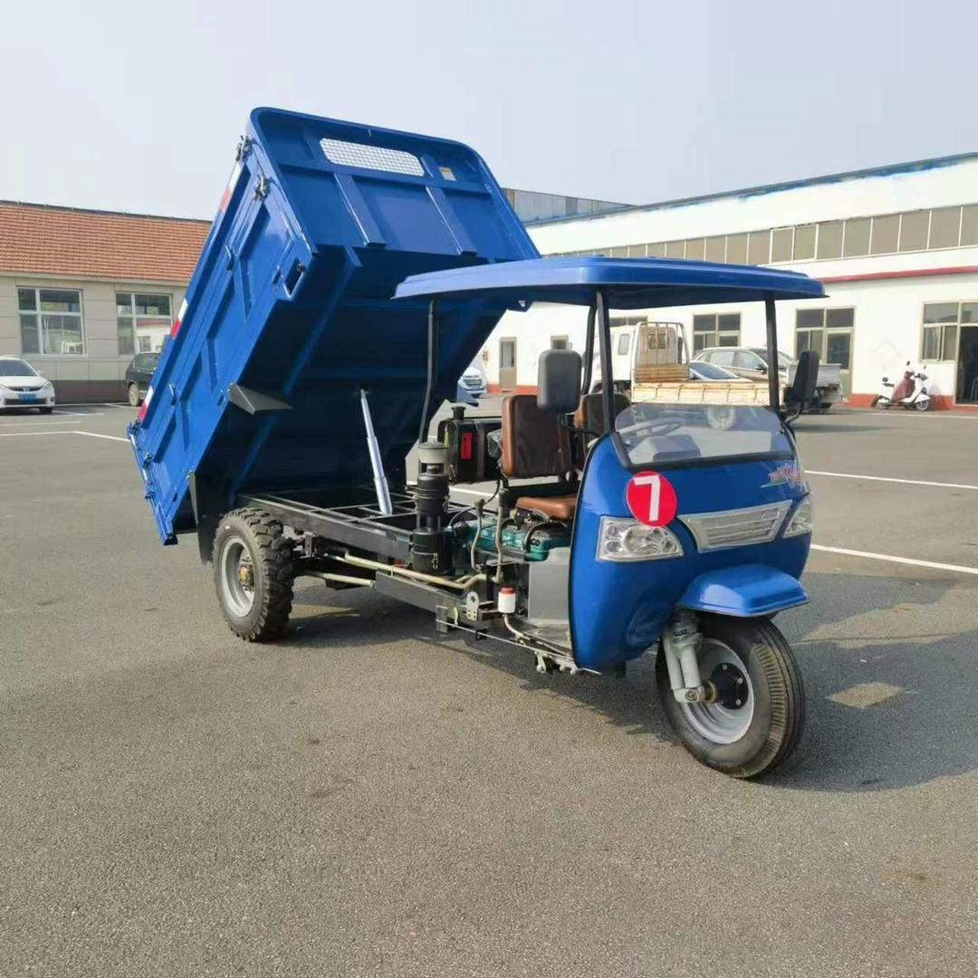 

Agricultural small tricycle Shifeng Wuzheng large automatic hydraulic dump truck