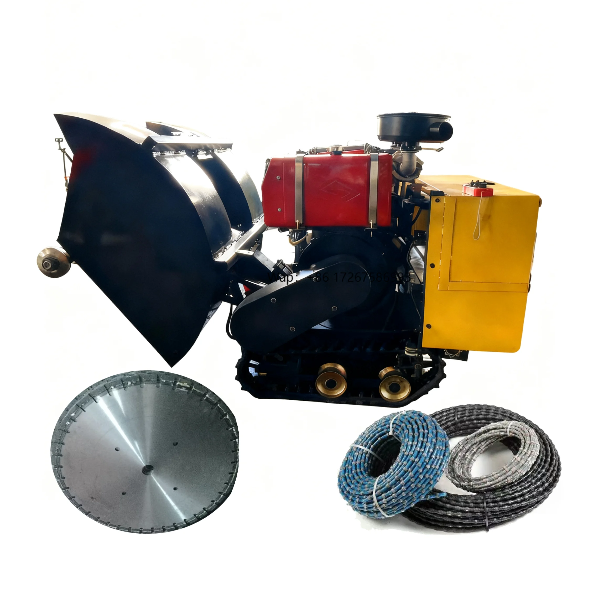 

Engine 35P/80P Power Granite Cutting Diamond Wire Saw with 1000mm Blade Road Cutting Machine