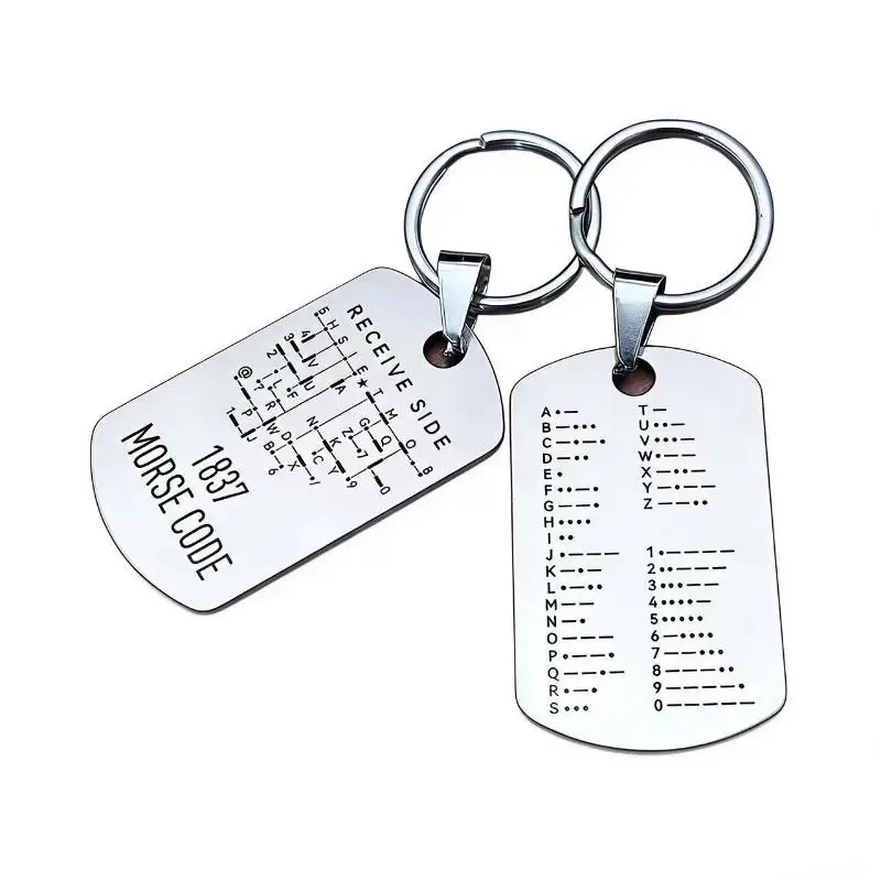 Amateur CW Radio Training Keychain with Walkie-Talkie Compact Mobile Communication Device