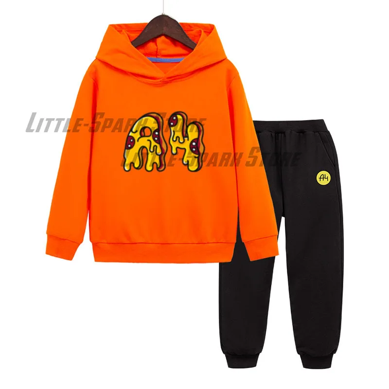 а4 мерч Lamba Children's Sweatshirt Suit Пицца А4 Baby Boy Girl Clothing Pullover Toddler Sweater Autumn Hoodie Clothes