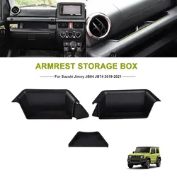 For Suzuki Jimny JB64 JB74 2019 2020 2021 Car Copilot Armrest Handle Storage Box Organizer Tray Holder Stowing Tidying