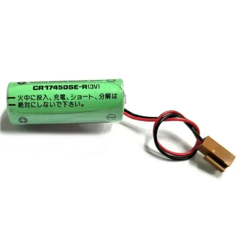 1pc Original CR17450SE-R 3V CR17450 17450 FANUC Li-ion Battery Replacement for SONYO A98L-0031-0012 A02B-0200 with Brown Plug