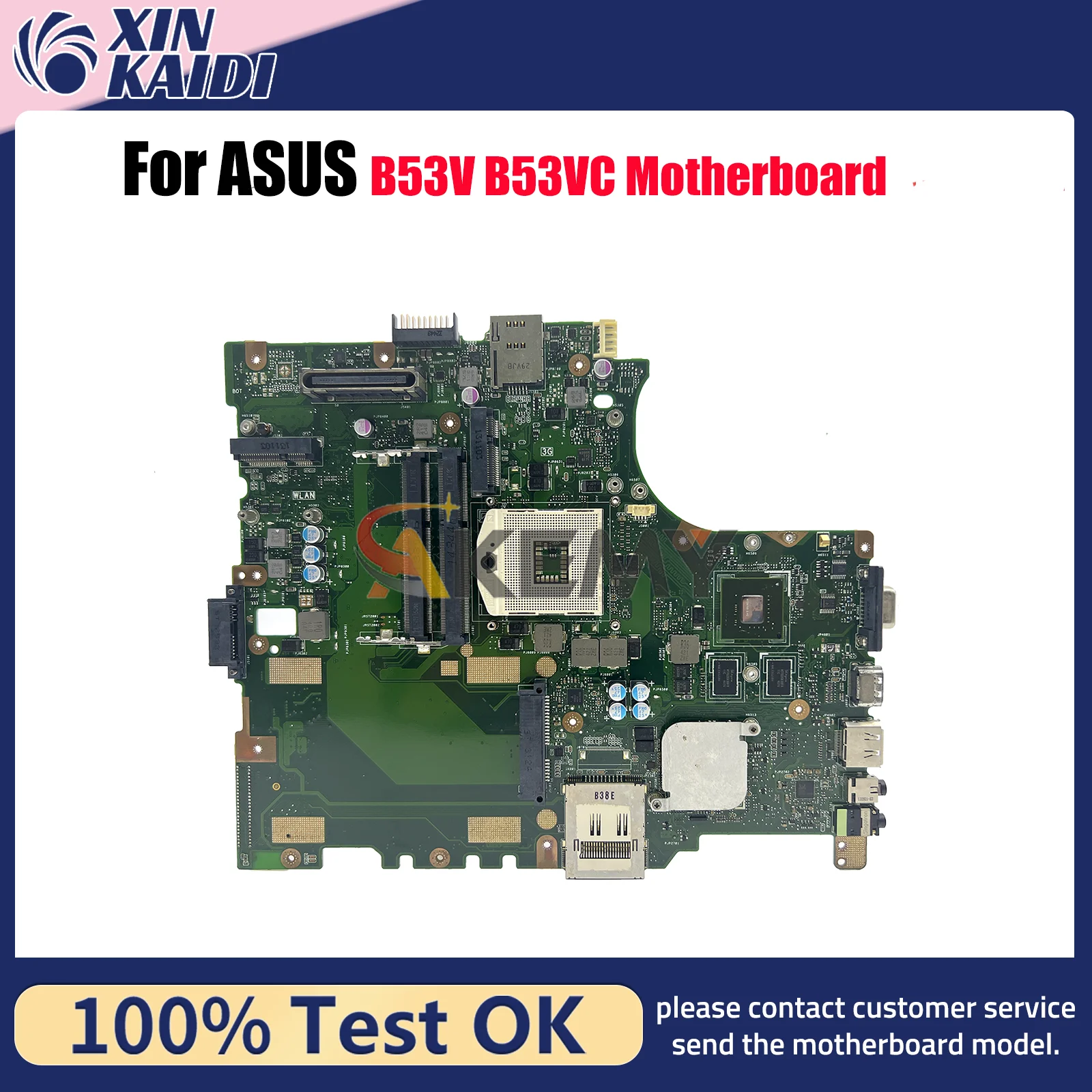

B53V Laptop Motherboard For ASUS ExpertBook B53VC B53V Notebook Mainboard This item is in stock 100% tests OK fast shipping