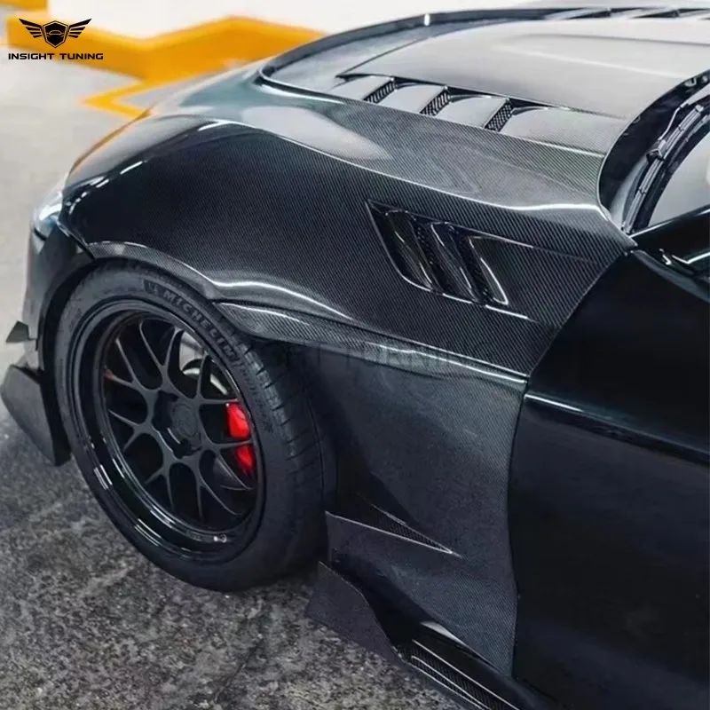 High Quality Carbon Fiber mudguard Front Vents for Toyota GR Supra A90 A91 Wide Inserts Upgrade Car Covert Kit