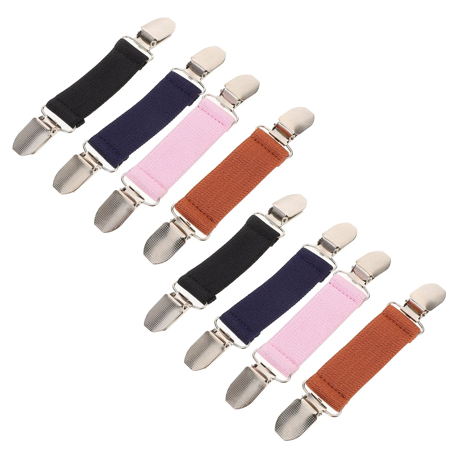 

8pcs Kids Mitten Clips Anti-Slip Elastic Strap Glove Holder For Winter Hats Cardigans Dresses Anti-Loss Safety Clasp