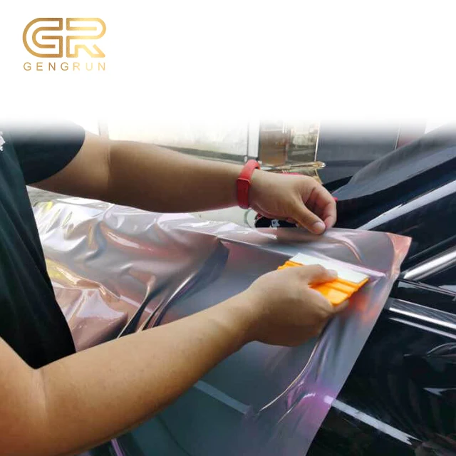 Self Repair Scratch Resistant Car TPU Color Changing Film Crystal Nado Grey PPF Paint Protection Film