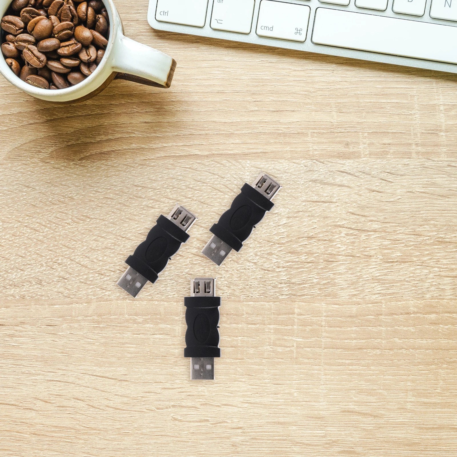 

4 Pcs USB- Adapter Female to Converter Type Strawberry Pitch Adapters Abs Adaptor