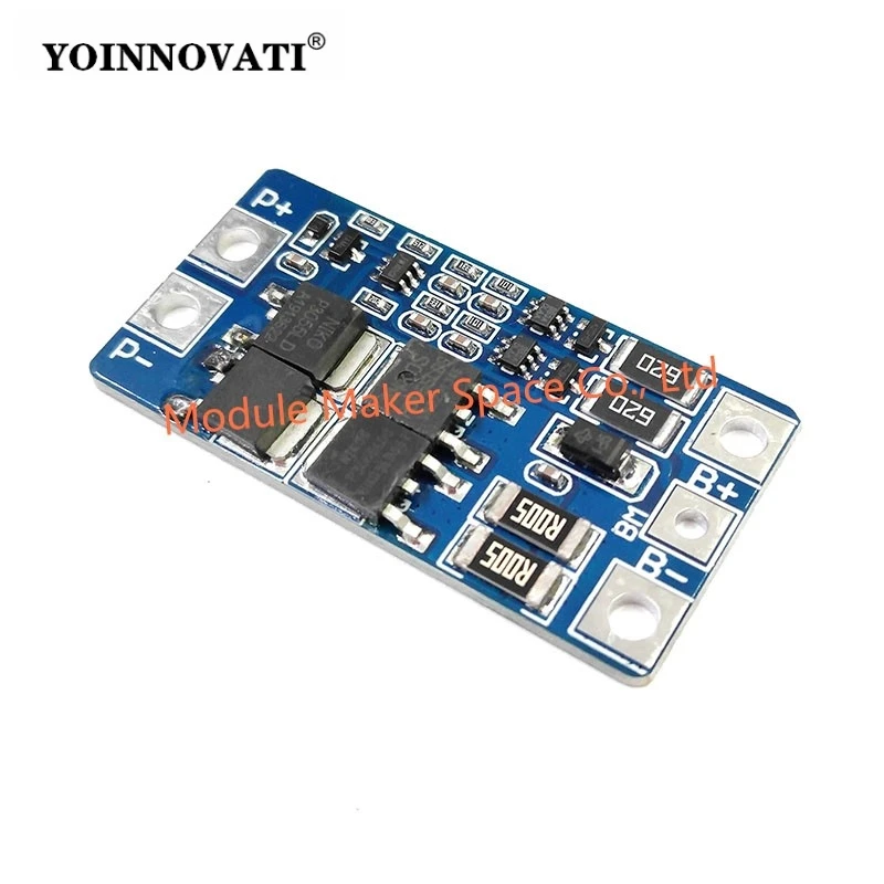 HX-2S-JH20 2S 7.4V/8.4V 18650 Lithium Battery Protection Board 10A Discharge Balance Charger Overcharge/Overcurrent Protection