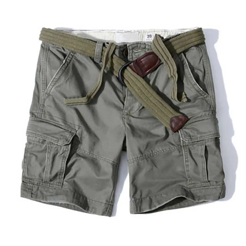 Retro Military Camo Cargo Shorts Men Casual Army Style Beach Shorts Premium Quality Loose Baggy Pocket Short Summer Clothes