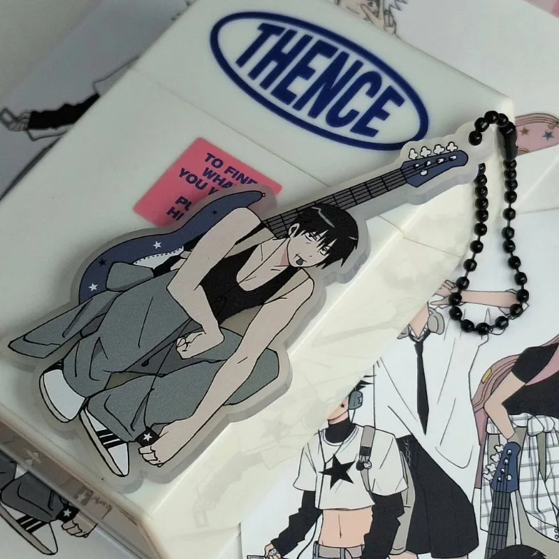 Jujutsu Kaisen قلادة Gojo Satoru ظهره سحر أنيمي سيارة حلقة رئيسية الديكور الأزياء الكرتون الشكل المفاتيح لعبة المجوهرات