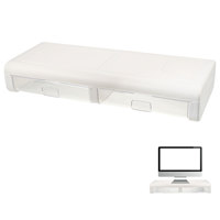 Heightening Elevated Storage Box Laptop Stand Riser with Monitor Plastic Adjustable