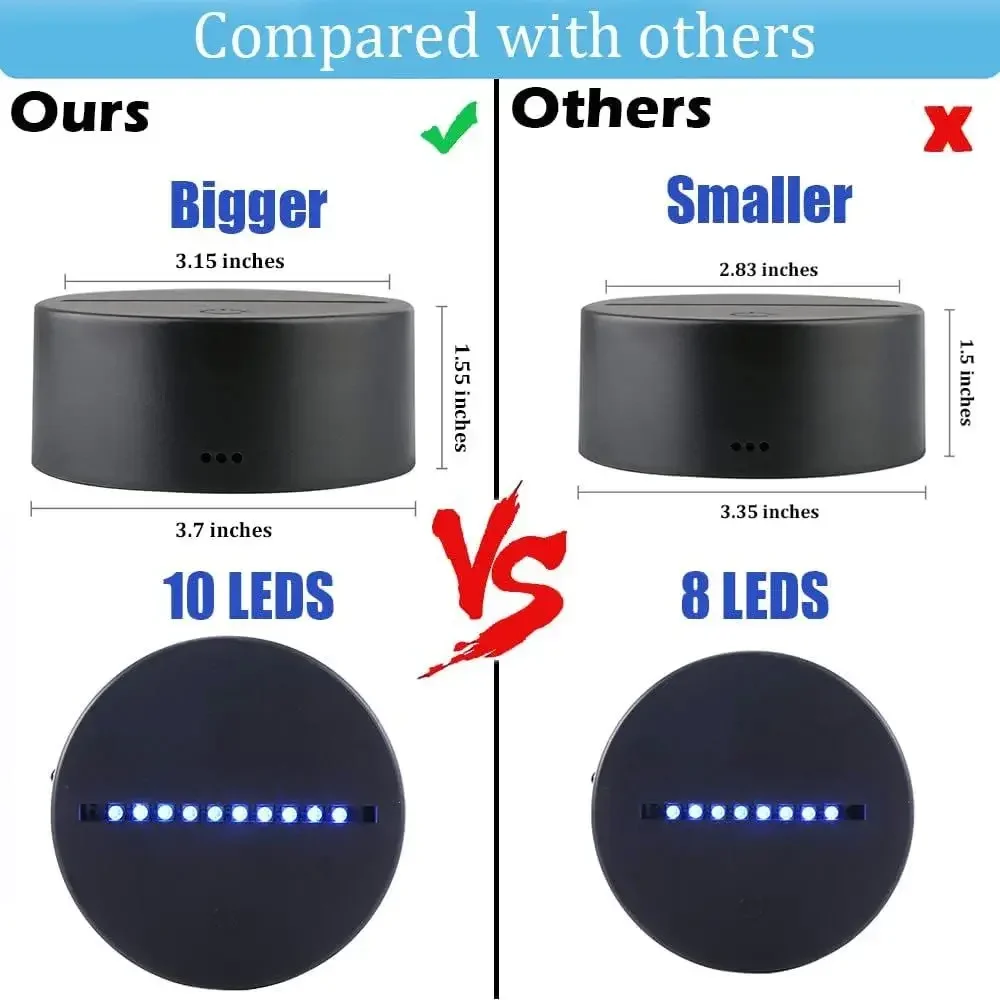 6/12 шт., 3D лампы