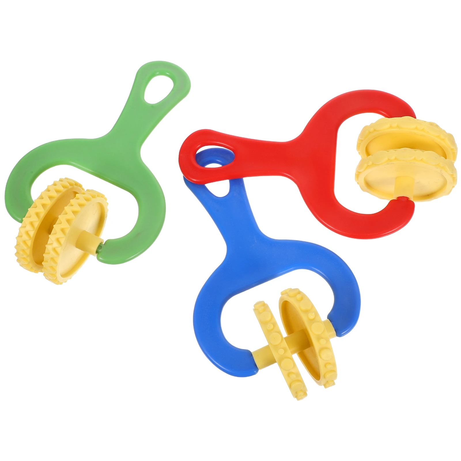 3 Pcs 's Mold Set Roller for Clay Preschool Craft Supplies Modeling Tools Plastic Art