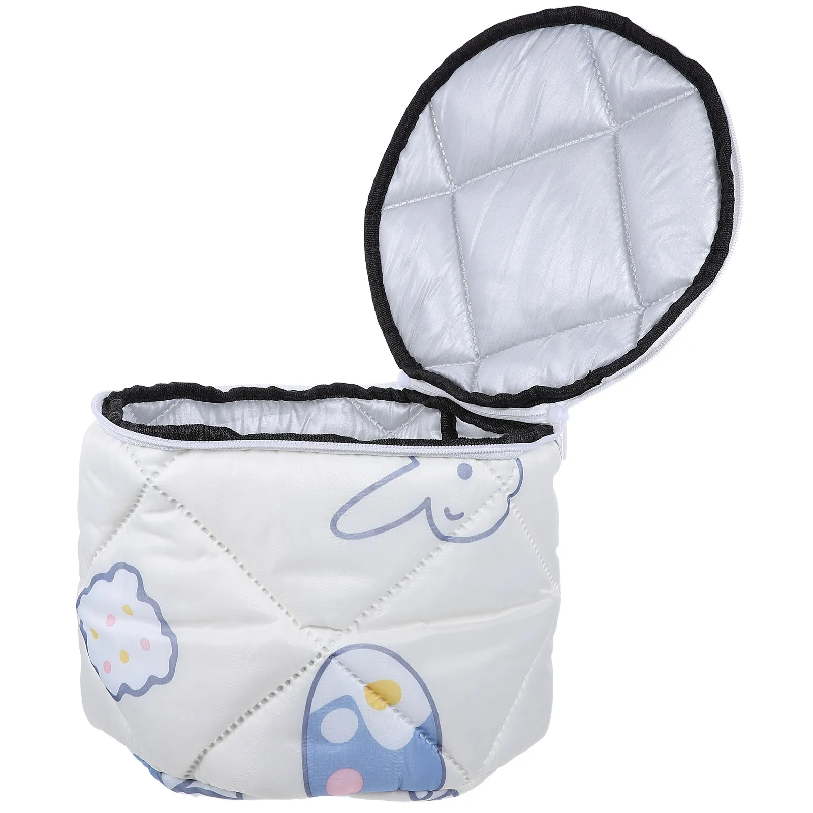 Insulated Round Ice Cream Bucket Cover with Zipper, Aluminum Foil Lined Cooler Sleeve for Cold Retention