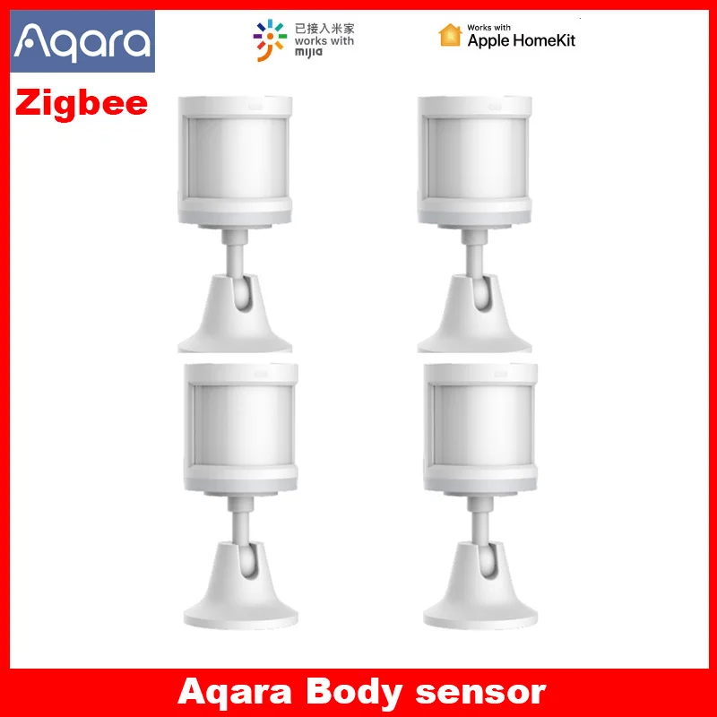 100% Original Aqara Smart Human Body Sensor ZigBee Wireless Connection Built In Light Intensity Sensors Work APP Control