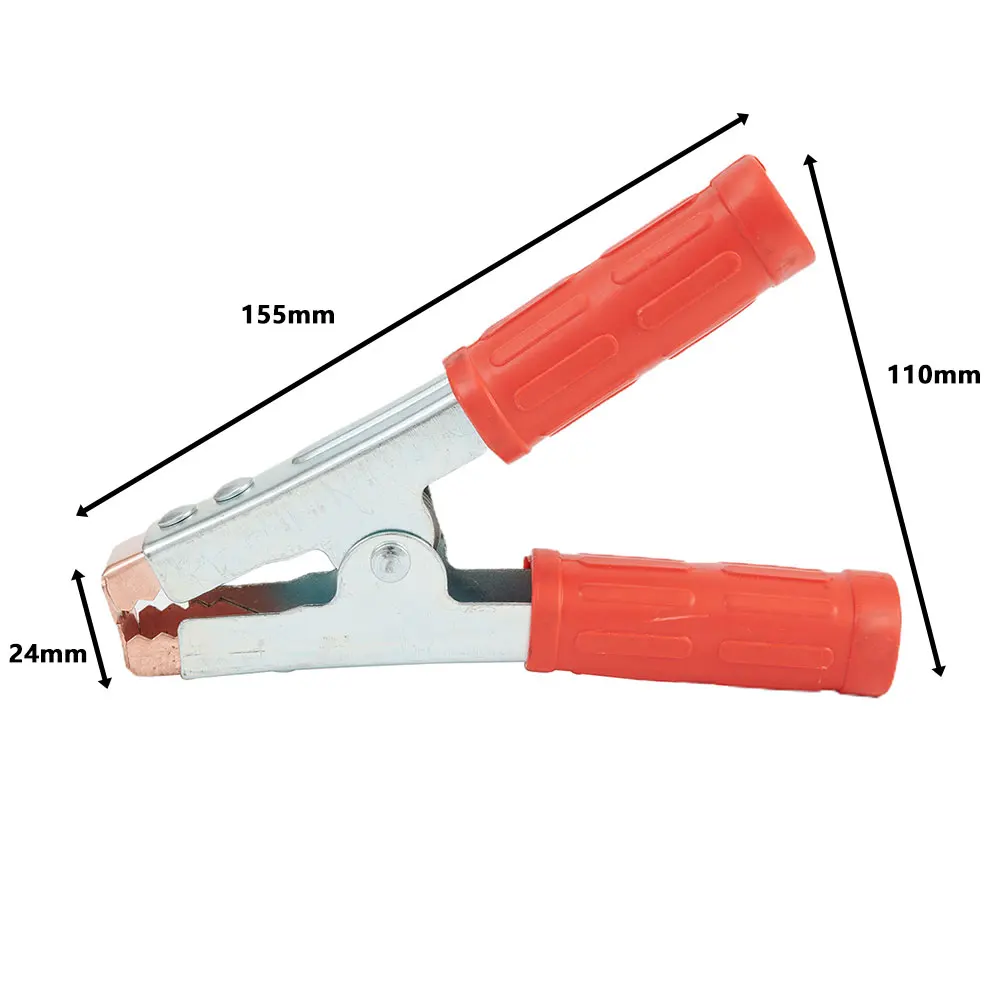 2 Pack 600A Crocodile Clips for Temporary High Current Connections in Automotive Marine and Industrial Electrical Applications