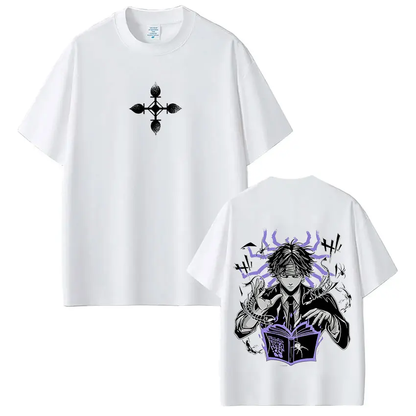 Anime Hunter X Hunter Chrollo Lucilfer Phantom Troupe T Shirt Men Women Clothing Summer Fashion Oversized Casual Cotton T-shirts