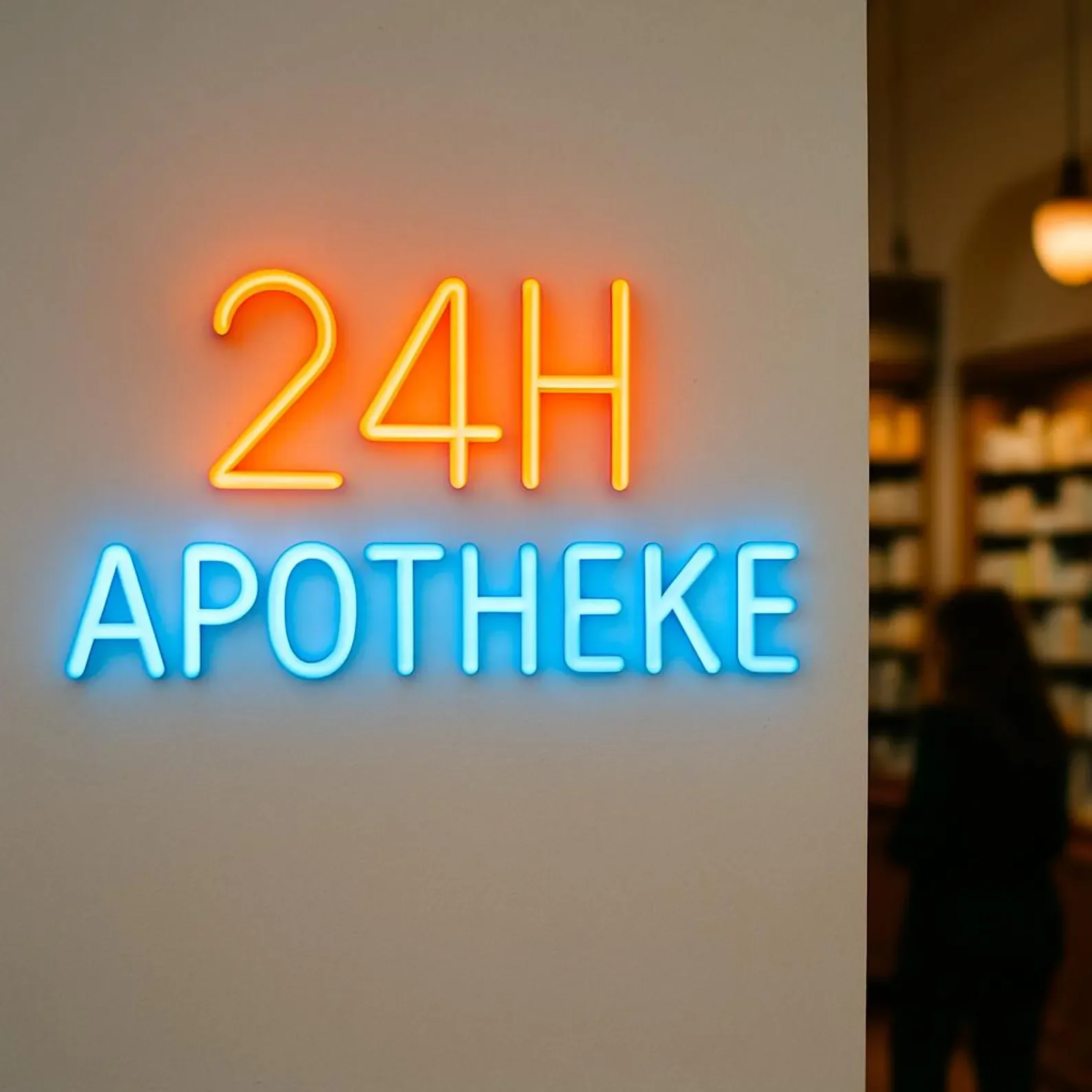 24H Apotheke Neon Sign,24 Hour Pharmacy Neon Sign,Mobile Pharmacy Neon Sign,Gift Idea for Pharmacist,Polyclinic Neon Sign view 5