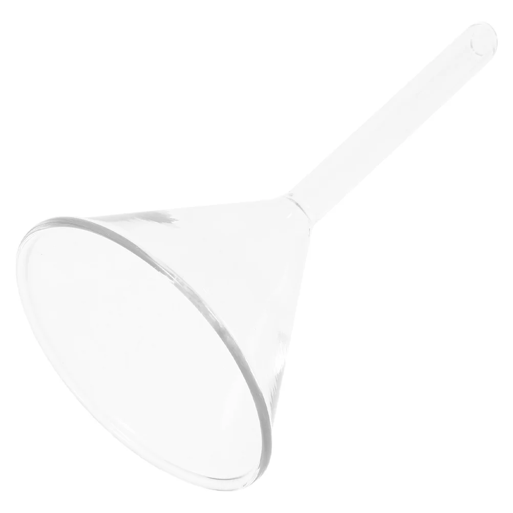 

Triangle Glass Funnel 75mm for Lab Filtration Stable Stem Wide Scientific Funnel Tool Glass Scientific
