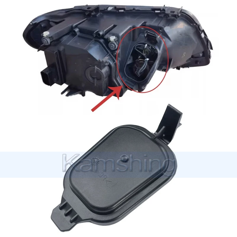 

Kamshing 1 piece Headlight Dust Cover For BMW X5 E53 2004-2006 Headlamp Waterproof Sealing Cover Bulb Cap
