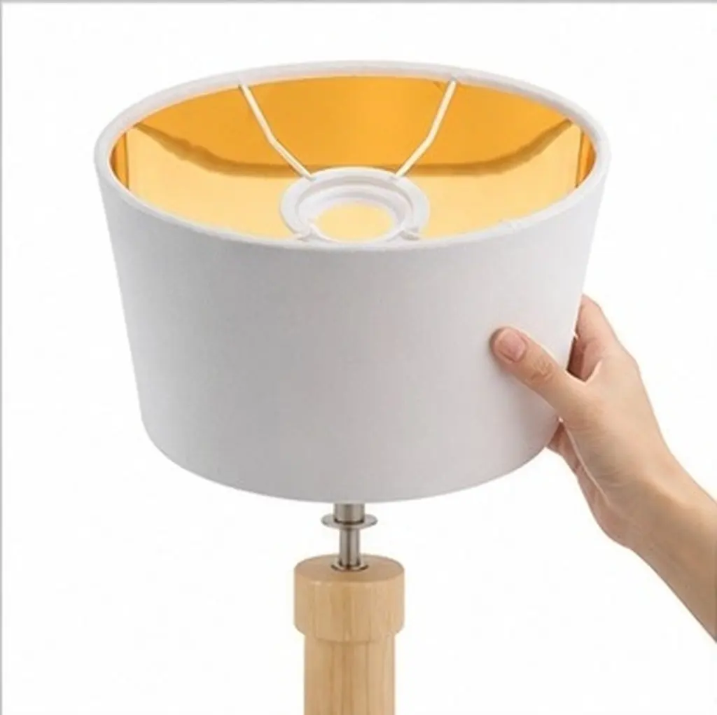 Lamp Shade with Pattern inside Lampshades Large Oval for Table Desk Light Oblong Single Black